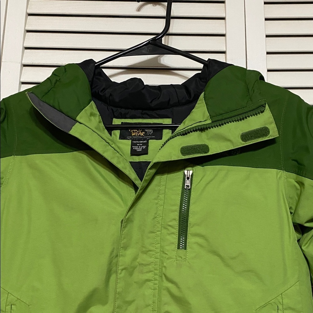 Mountain Hard Wear Green Hoodie Winter Jacket Size Youth M - Picture 3 of 7